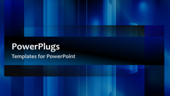 PowerPoint Template - Abstract video template of simple shapes moving slowly over different shades of blue.